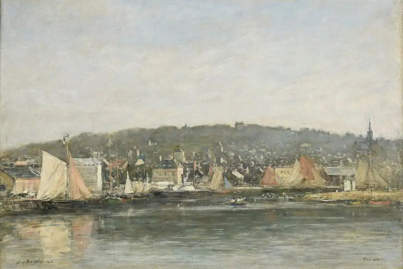 Trouville havn om morgenen - Eugène Boudin
