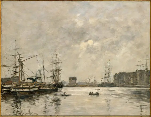 Havnen i Le Havre, bassin de la Barre - Eugène Boudin