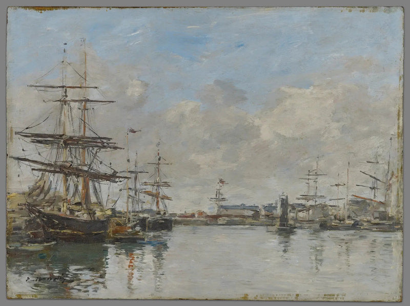 Havnefronten i Le Havre - Eugène Boudin