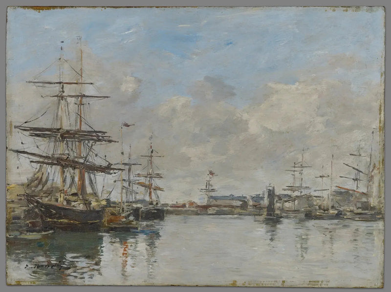 Havnefronten i Le Havre - Eugène Boudin