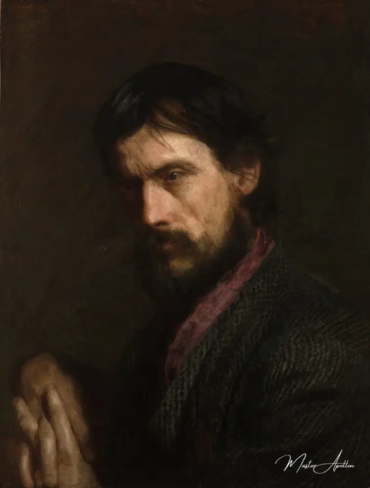 Le portrait d'ancien combattant de George Reynolds - Thomas Eakins - Reproductions de tableaux et peintures haut de gamme