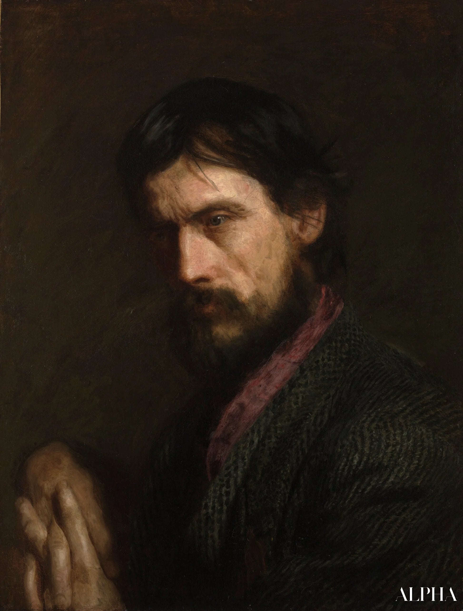 Le portrait d'ancien combattant de George Reynolds - Thomas Eakins - Reproductions de tableaux et peintures haut de gamme