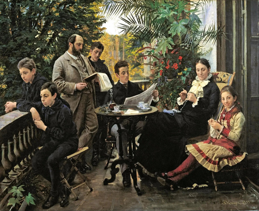 Familien Hirschsprungs portræt - Peder Severin Krøyer