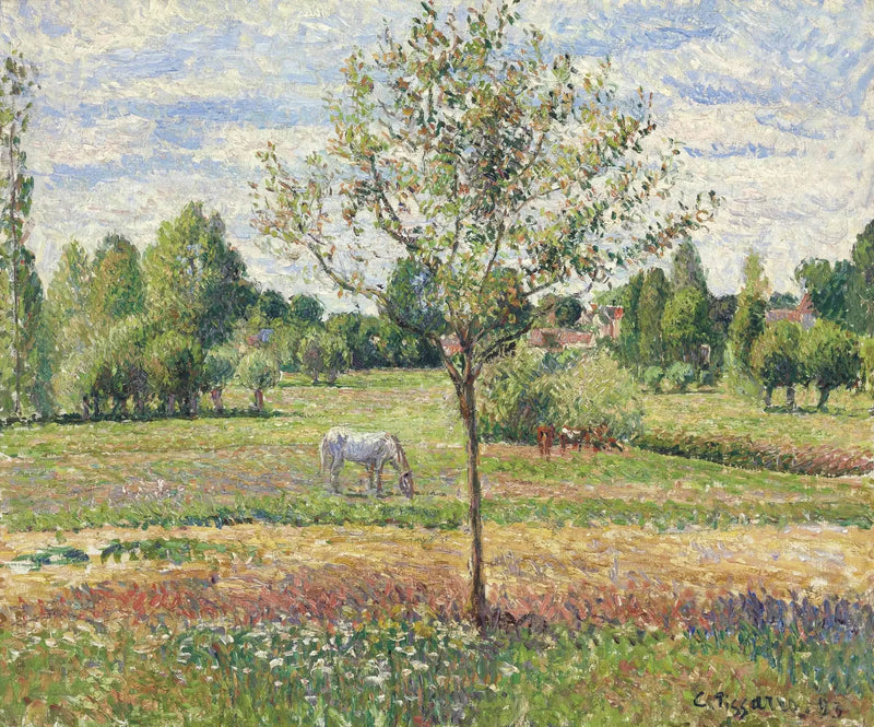 Den Grå Hests Eng, Éragny - Camille Pissarro