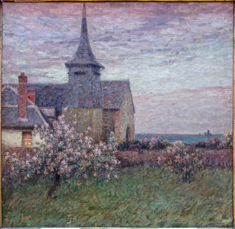 Præstegården og kirken i Gerberoy - Henri Le Sidaner