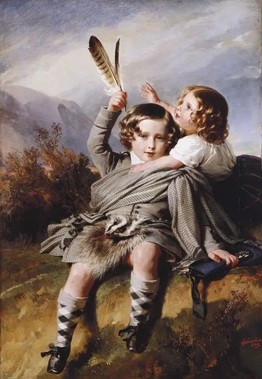 Prins Alfred og prinsesse Helena - Franz Xaver Winterhalter