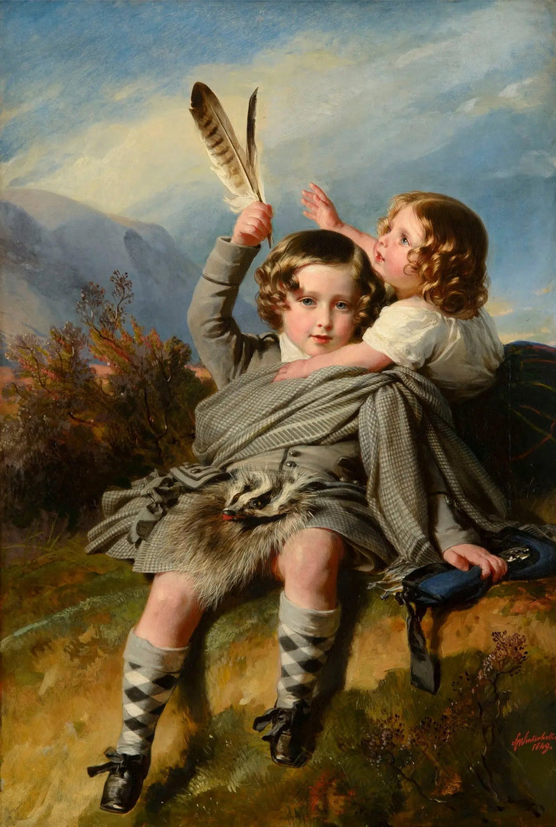 Prins Alfred og prinsesse Helena - Franz Xaver Winterhalter