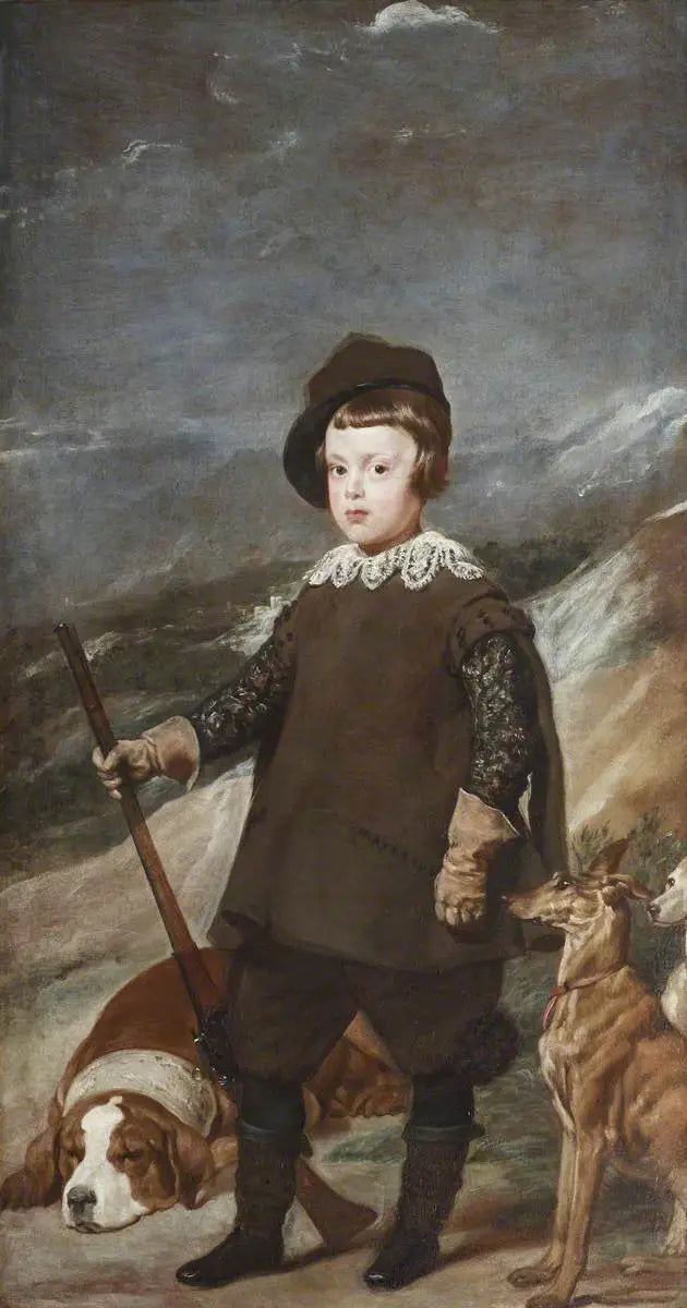Prins Baltasar Carlos (1629-1646), 6 år gammel, som jæger - Diego Velázquez