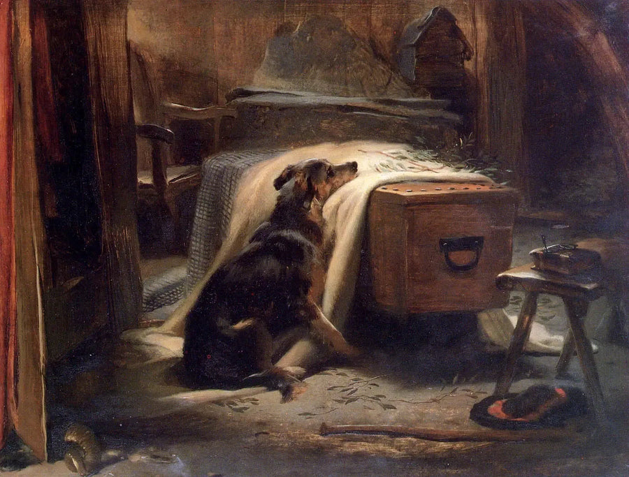 Den hovedsagelige grædende hyrde - Edwin Henry Landseer