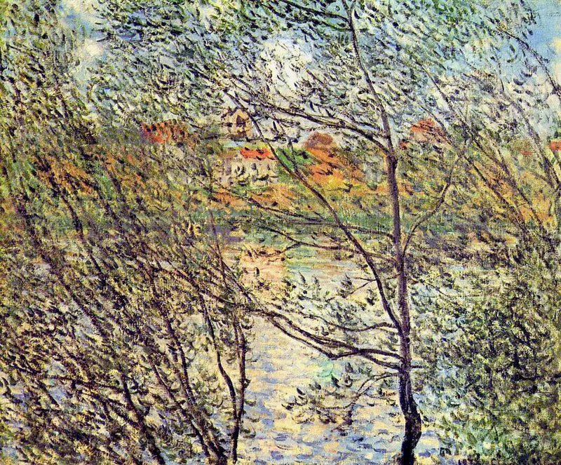 Foråret gennem grenene - Claude Monet