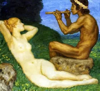 Forårets Kærlighed - Franz Von Stuck