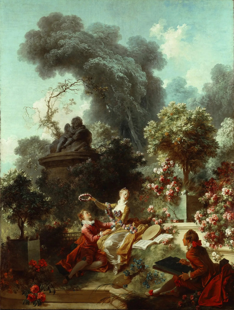 Progresset af Kærligheden : Den Kronede Elsker - Jean-Honoré Fragonard