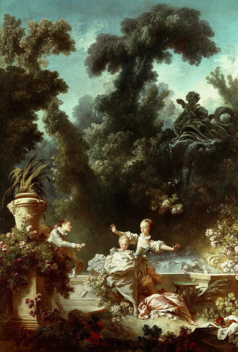 Love's fremskridt: jagten - Jean-Honoré Fragonard