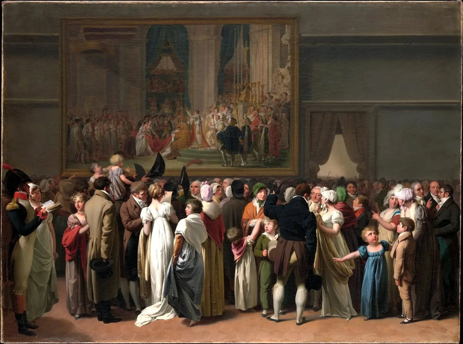 Publikum, der ser « Kroningen » af David på Louvre - Louis-Léopold Boilly