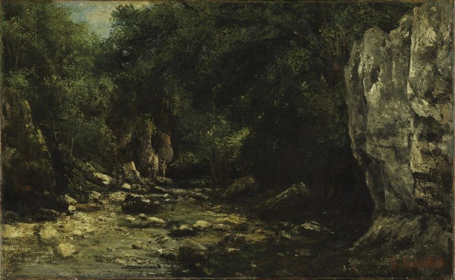 Den sorte brønd - Gustave Courbet