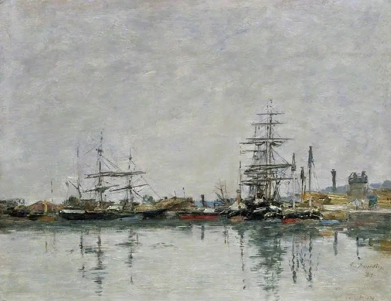 Le quai du Havre - Eugène Boudin image 1 tableau peint à l’huile sur toile