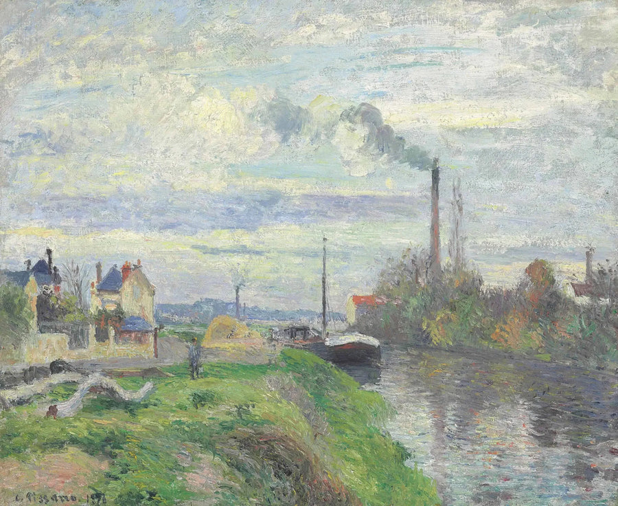 Pothuis-broen i Pontoise - Camille Pissarro