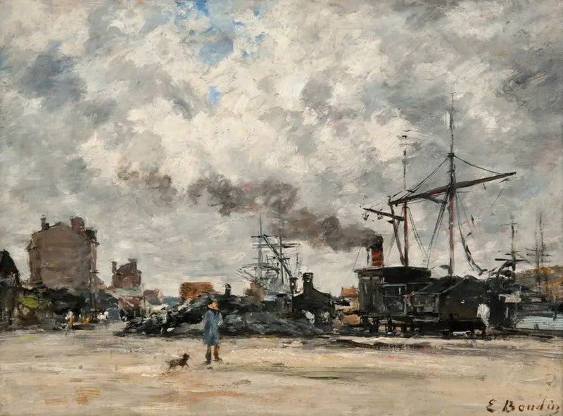Le quai - Eugène Boudin