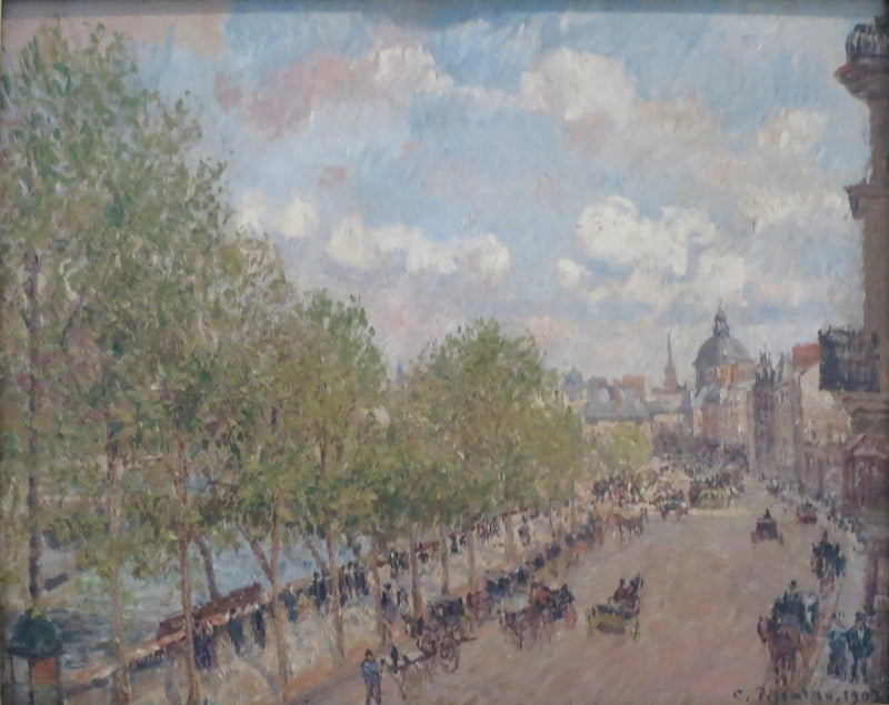 Quai Malaquais og Instituttet (i Frankrig), Forår, Sol (Fjerde Serie) - Camille Pissarro