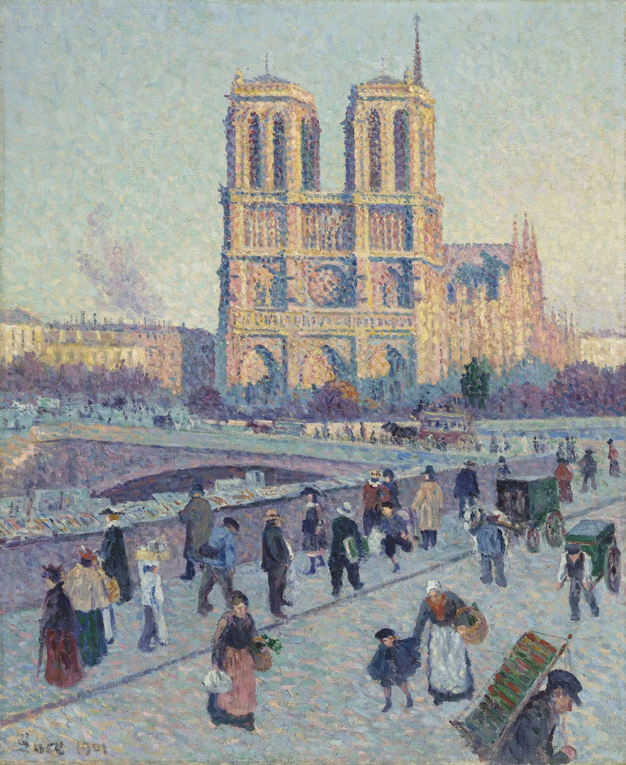 Le Quai Saint-Michel og Notre-Dame - Maximilien Luce