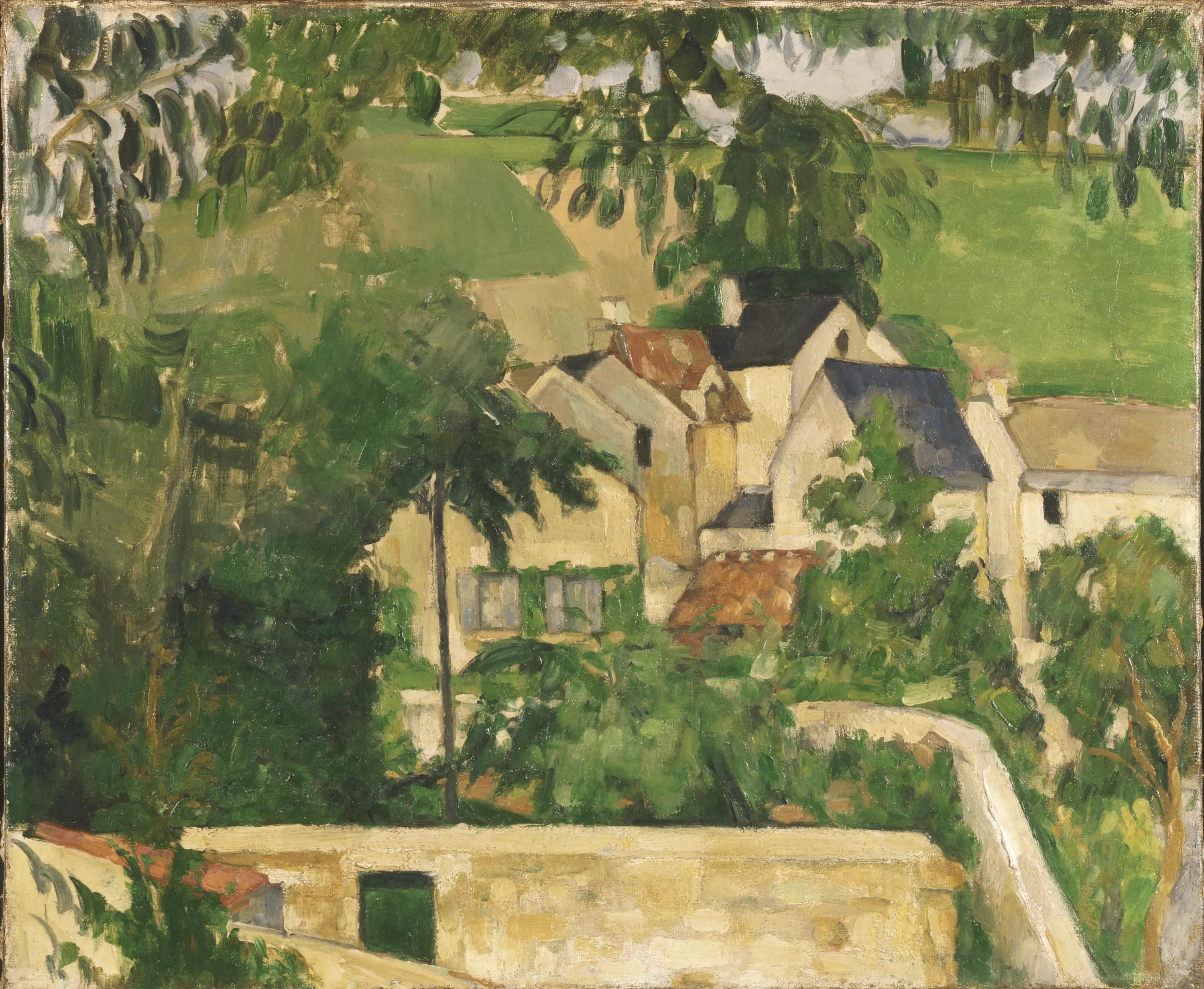 Le Quartier du Four à Auvers-sur-Oise - Paul Cézanne image 1 reproduction de peinture à l’huile