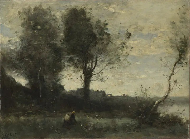Træopsamleren - Jean-Baptiste Camille Corot