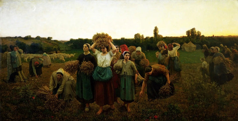 Påmindelsen om høstfolkene - Jules Breton