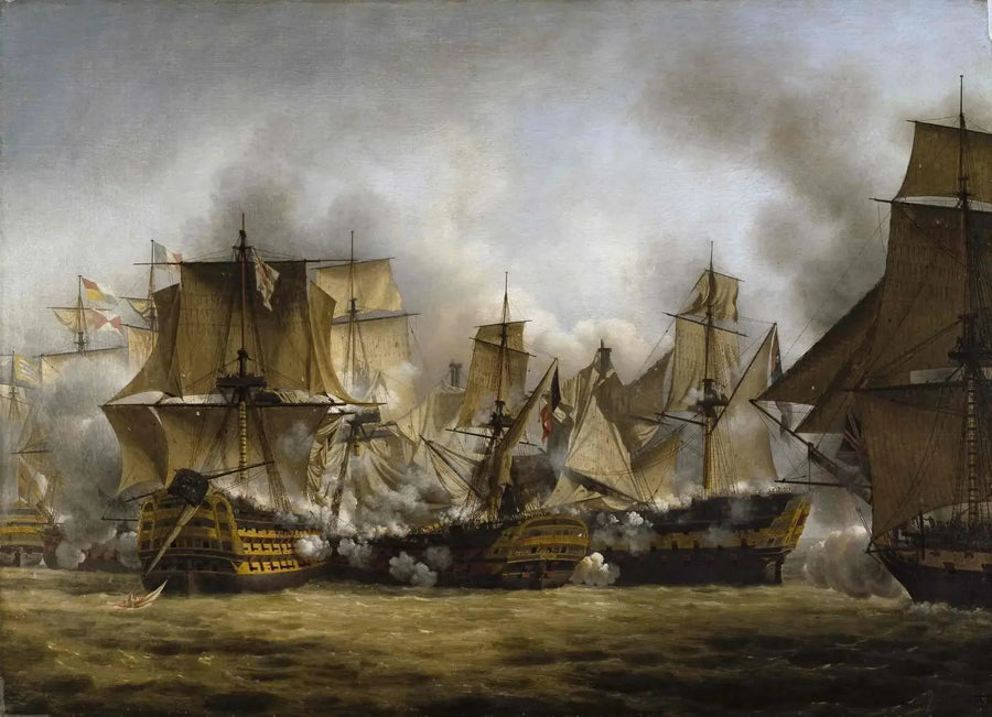Le Redoutable ved Trafalgar - Louis-Philippe Crépin