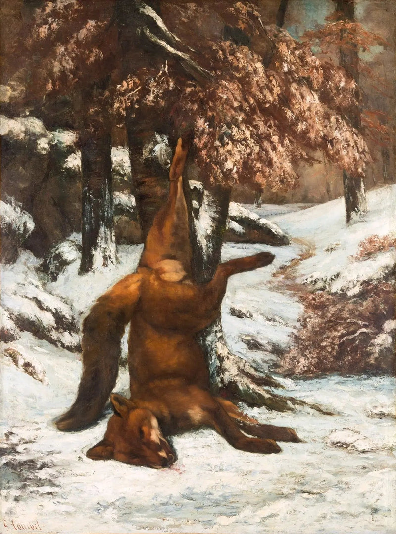 Den døde ræv - Gustave Courbet