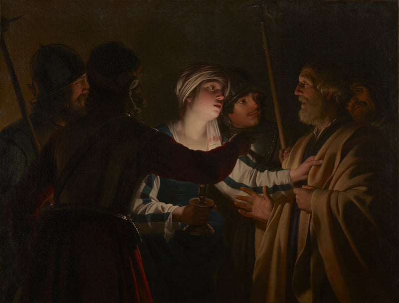 Saint Peters forrådelse - Gerrit van Honthorst