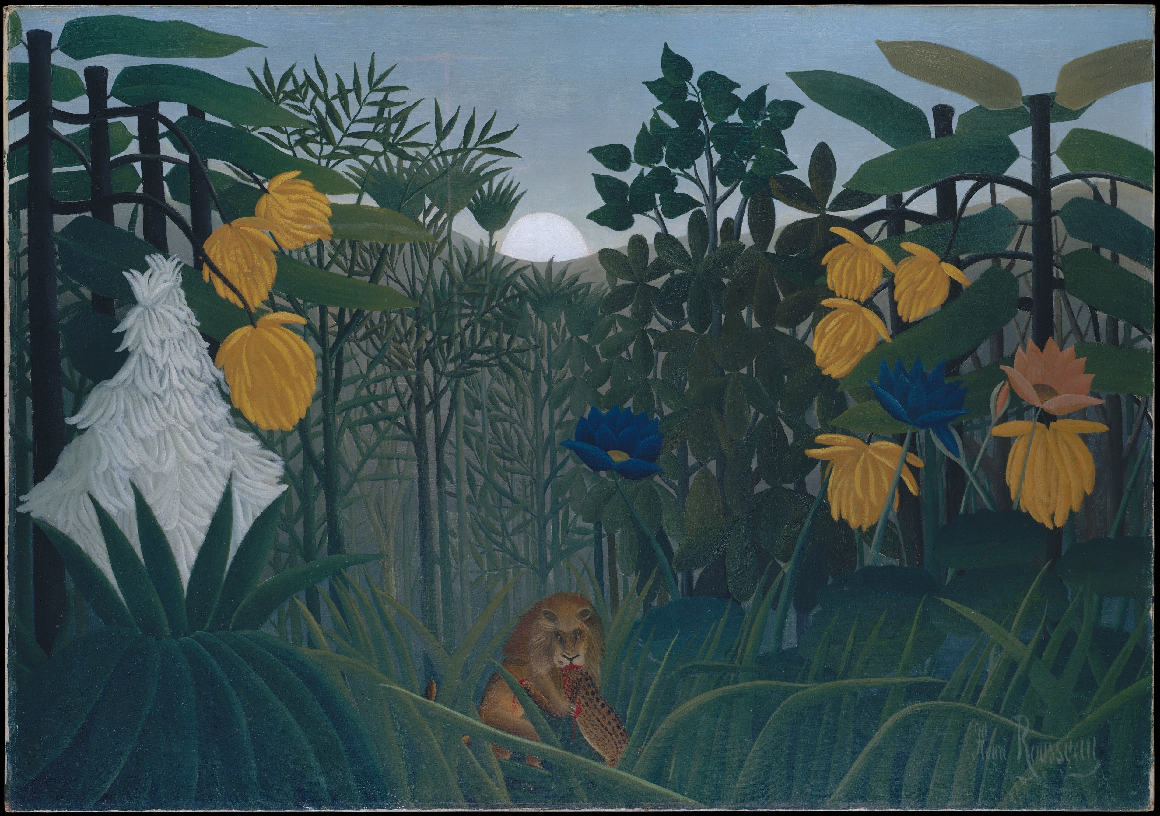 Løvens måltid - Henri Rousseau