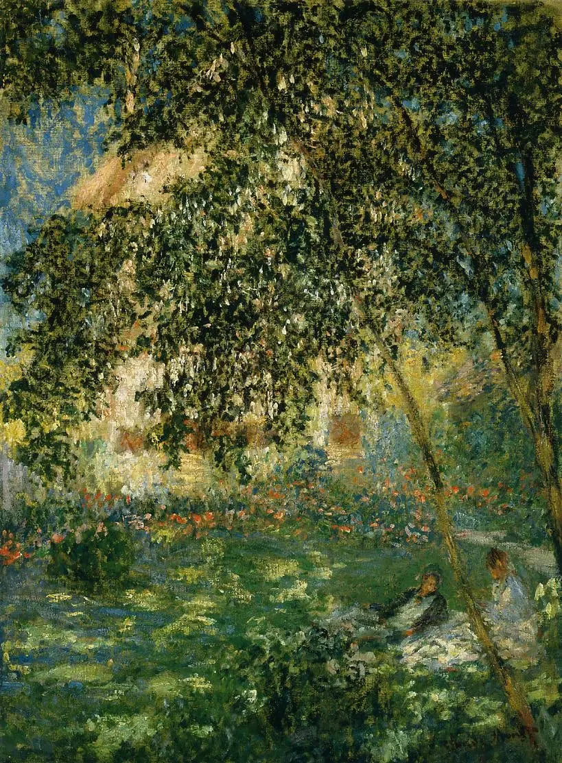 Le repos dans le jardin, Argenteuil - Claude Monet image 1 copie de tableau peinte à la main
