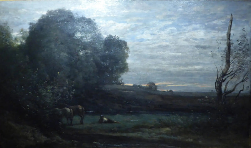 Hestenes hvile - Jean-Baptiste Camille Corot