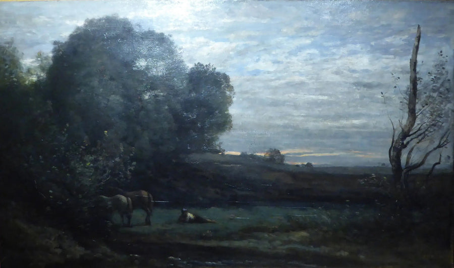 Hestenes hvile - Jean-Baptiste Camille Corot