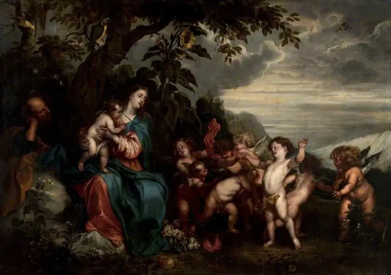 Hvile under flugten til Egypten - Antoine van Dyck