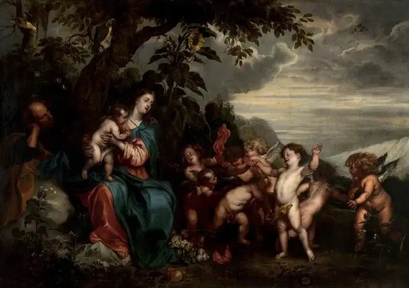 Hvile under flugten til Egypten - Antoine van Dyck