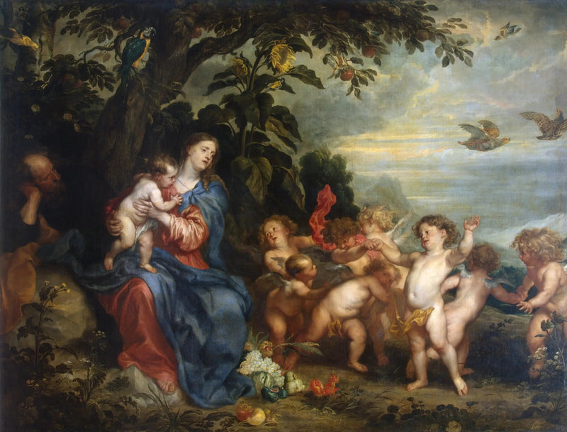 Hvile under flugten til Egypten - Antoine van Dyck
