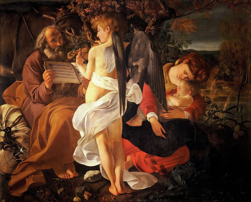 Hvilende under flugten til Egypten - Caravaggio