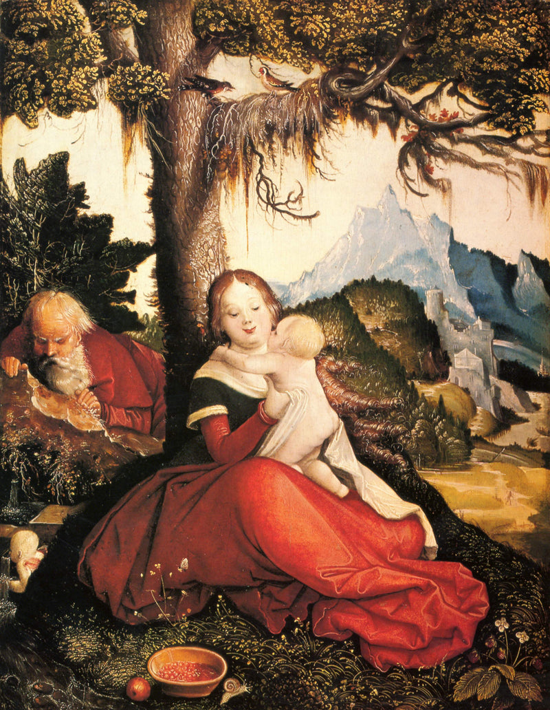 Hvile under flugten til Egypten - Hans Baldung Grien