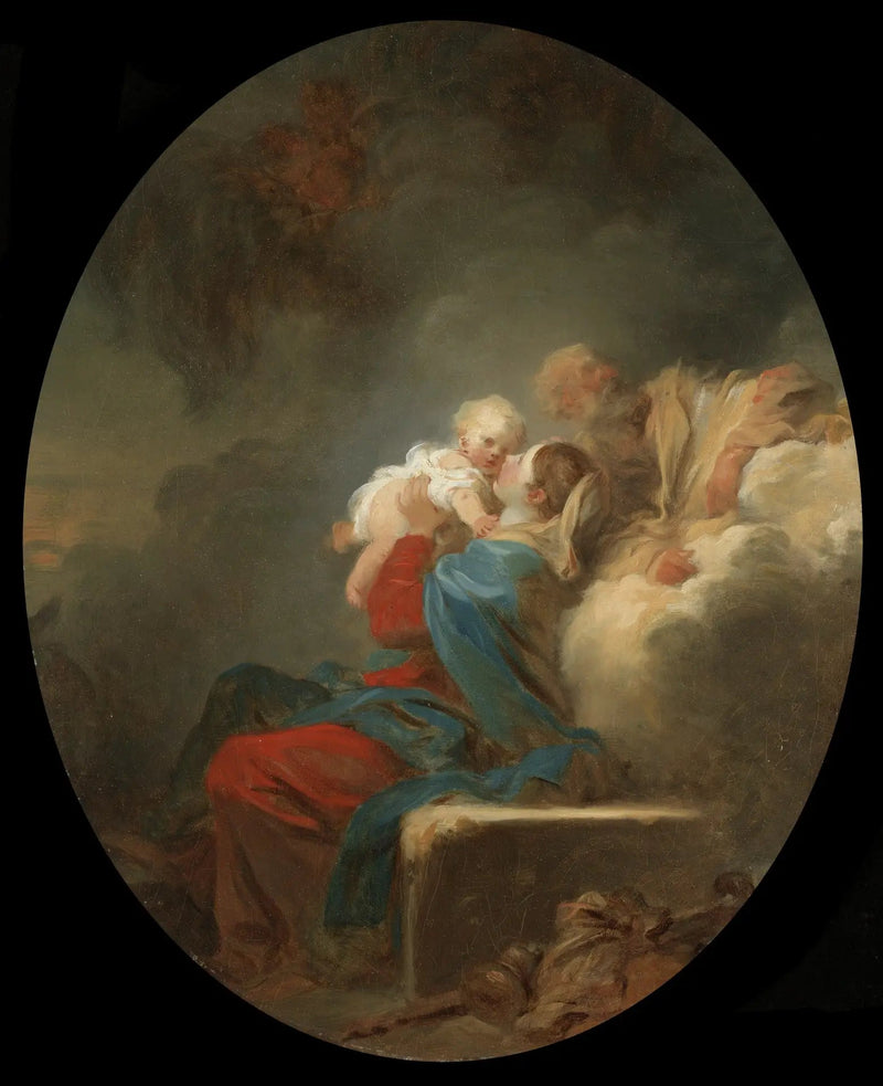 Hvile under flugten til Egypten - Jean-Honoré Fragonard