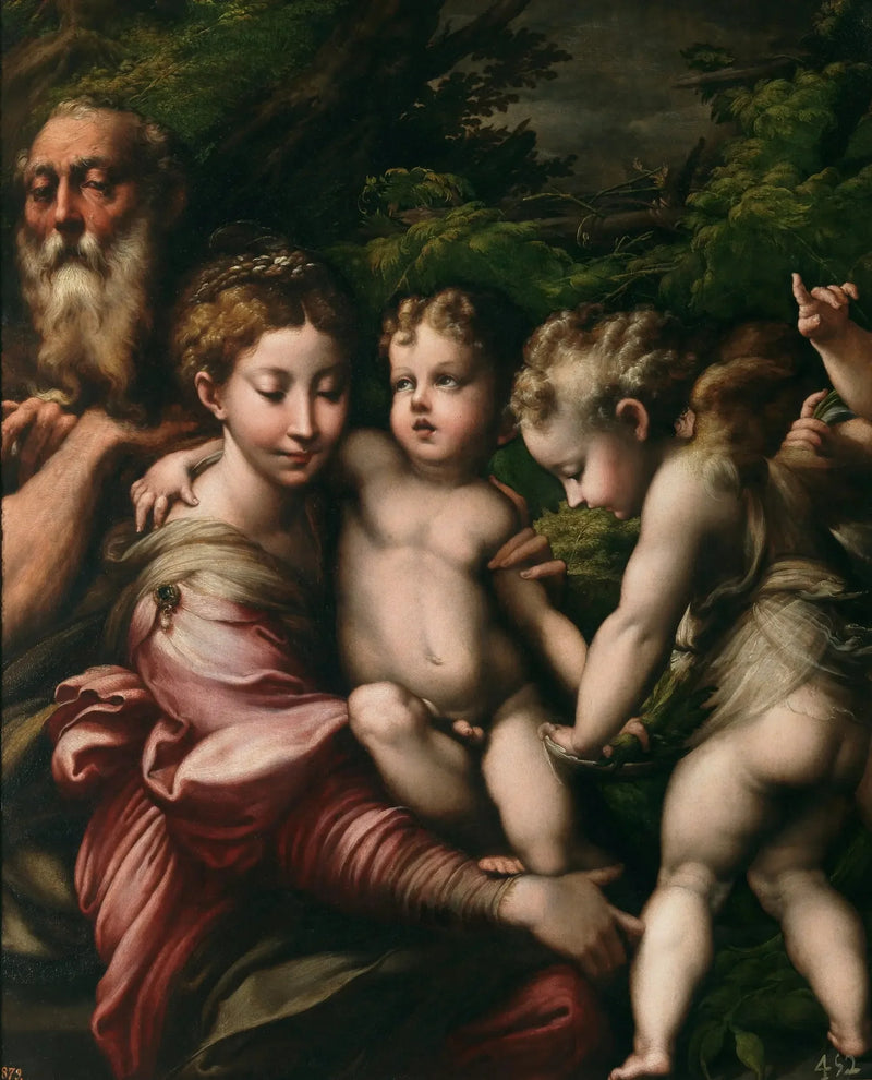 Hvile under flugten til Egypten - Parmigianino