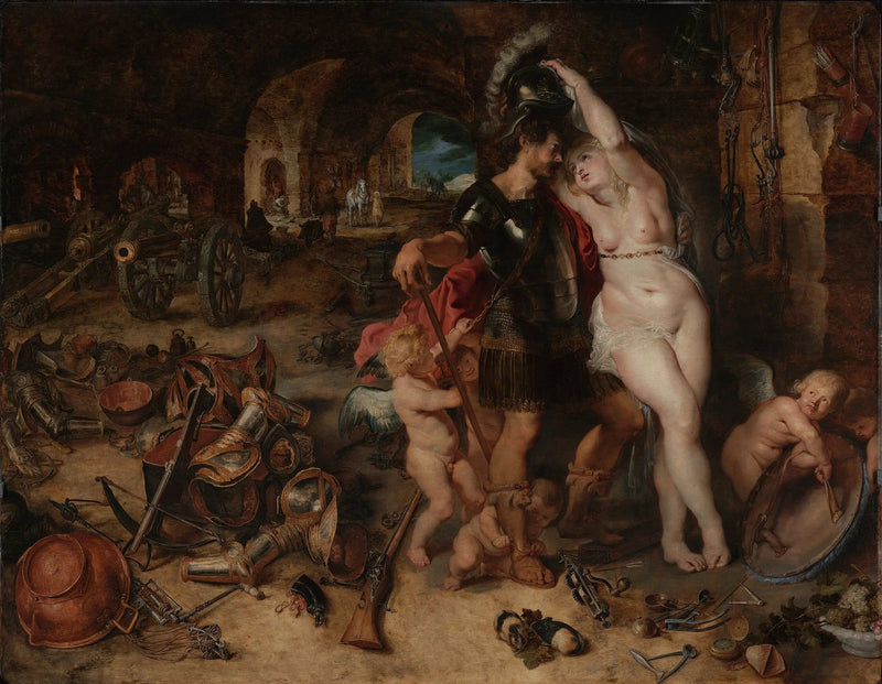 Krigens tilbagevenden: Mars afvæbnet af Venus - Peter Paul Rubens