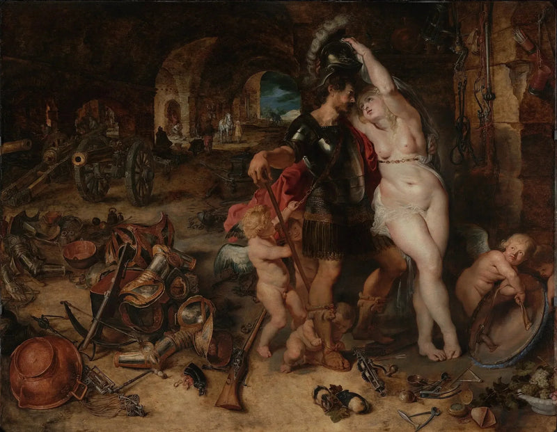 Krigens tilbagevenden: Mars afvæbnet af Venus - Peter Paul Rubens