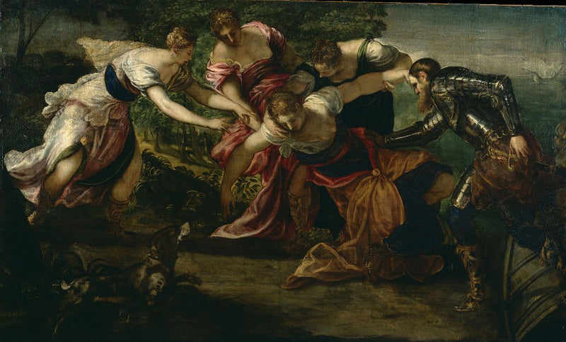 Pompejs tilbagevenden efter slaget ved Pharsalus - Jacopo Tintoretto