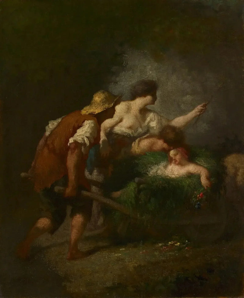 Returneringen af markerne - Jean-François Millet