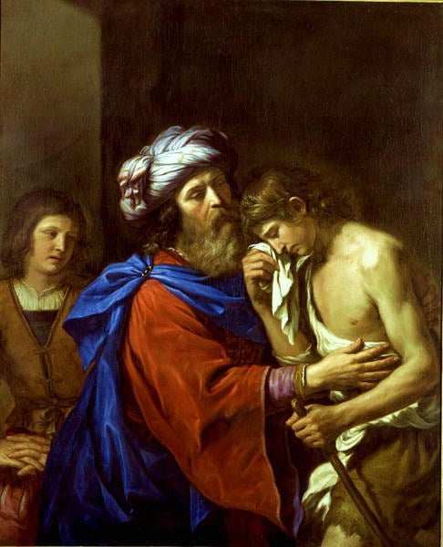Den fortabte søn vender hjem. - Guercino
