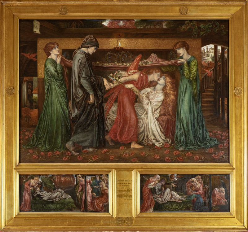 Dantes drøm på dødsdagen for Beatrice - Dante Gabriel Rossetti