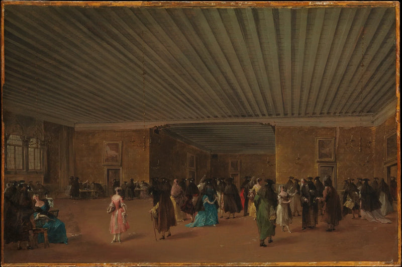 Det offentlige Ridotto ved Palais Dandolo - Francesco Guardi