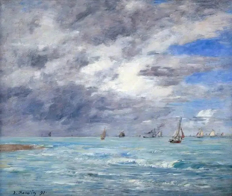 Deauville-stranden - Eugène Boudin
