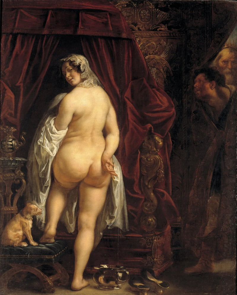 Le roi Candaule montrant sa femme à Gygès - Jacob Jordaens